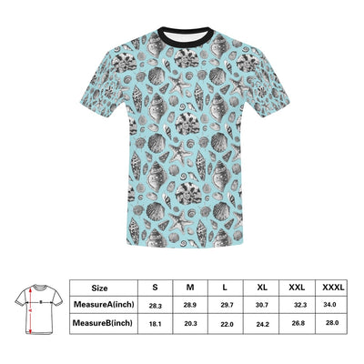 Seashell Beach Print Design LKS302 Men's All Over Print T-shirt