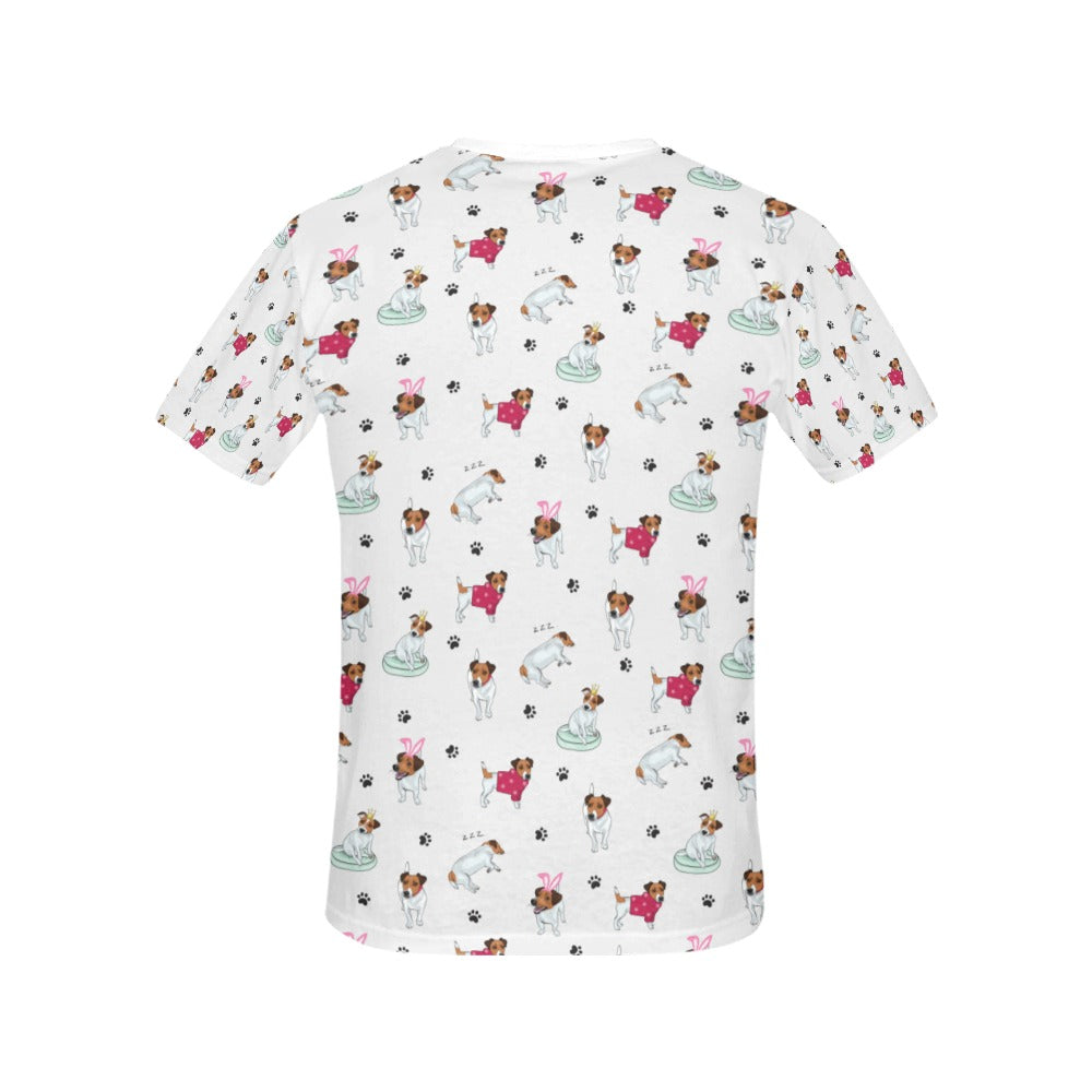 Russell Terriers Print Design LKS308 Women's  T-shirt