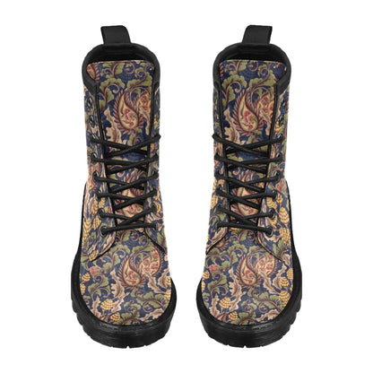 Floral Vintage Classic Print Women's Boots