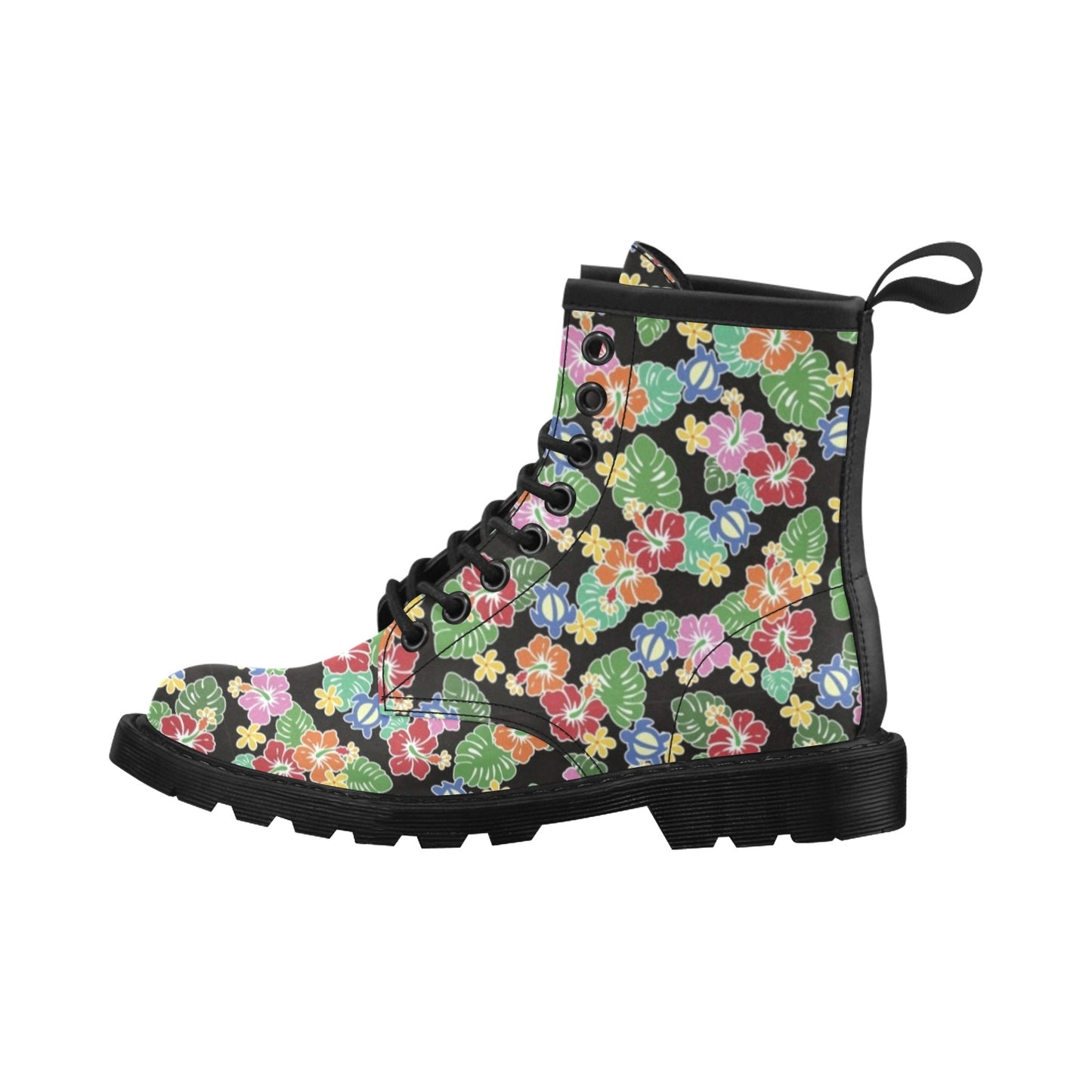 Hawaiian Themed Pattern Print Design H010 Women's Boots