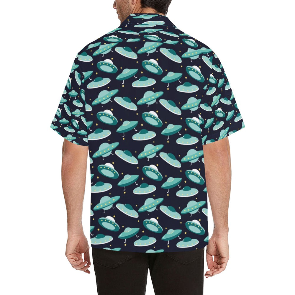 UFO Print Design LKS304 Men's Hawaiian Shirt