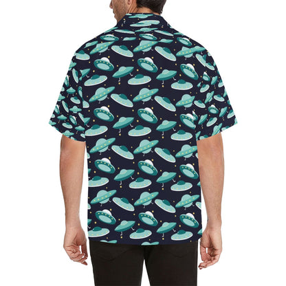 UFO Print Design LKS304 Men's Hawaiian Shirt