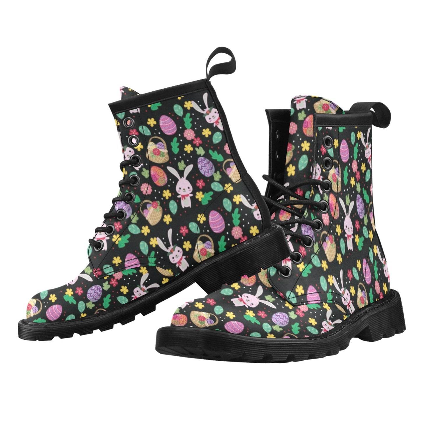 Easter Eggs Pattern Print Design RB05 Women's Boots