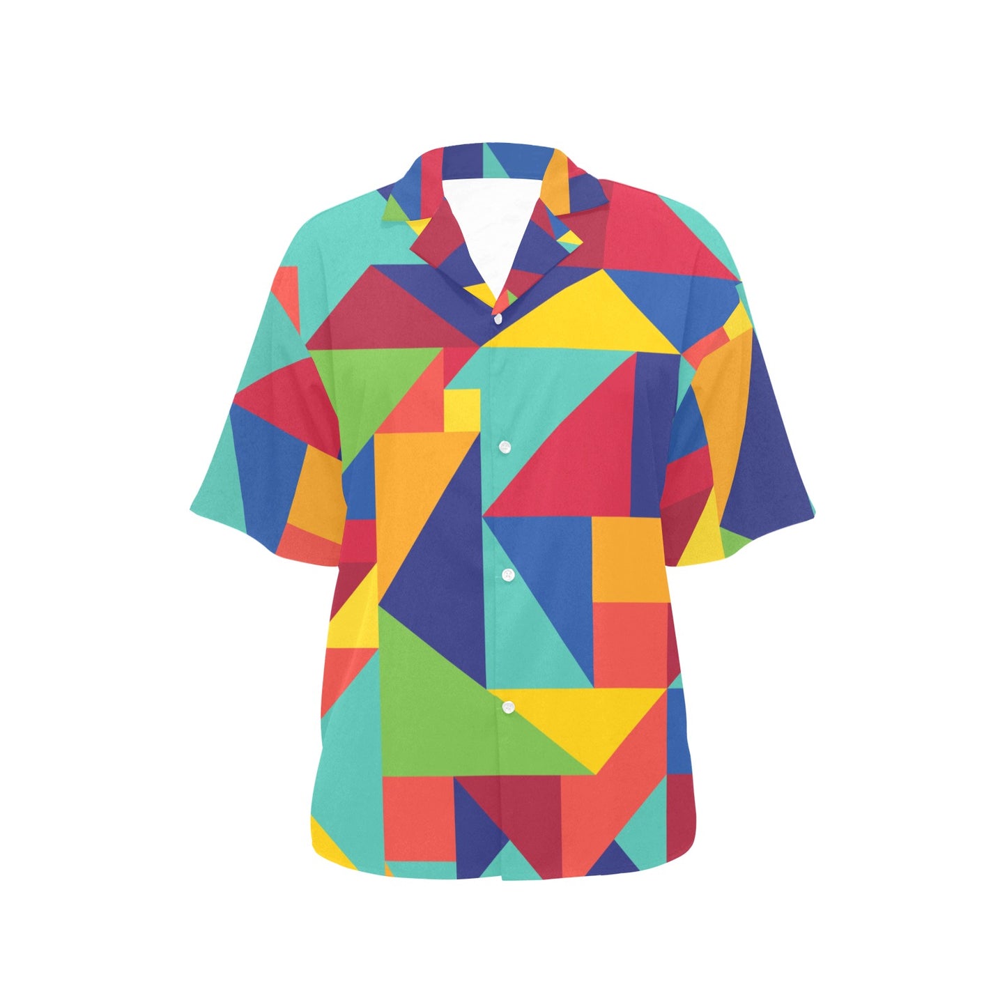Mosaic Pattern Print Design 01 Women's Hawaiian Shirt