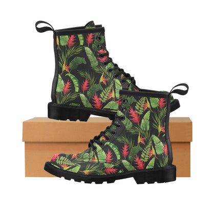 Bird Of Paradise Pattern Print Design BOP010 Women's Boots