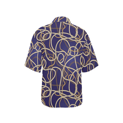 Rope Pattern Print Design A01 Women's Hawaiian Shirt