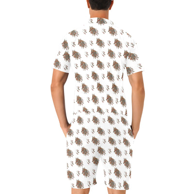 Aztec Wolf Pattern Print Design 02 Men's Romper