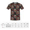 Spider Web Skull Rose Print Design LKS305 Men's All Over Print T-shirt