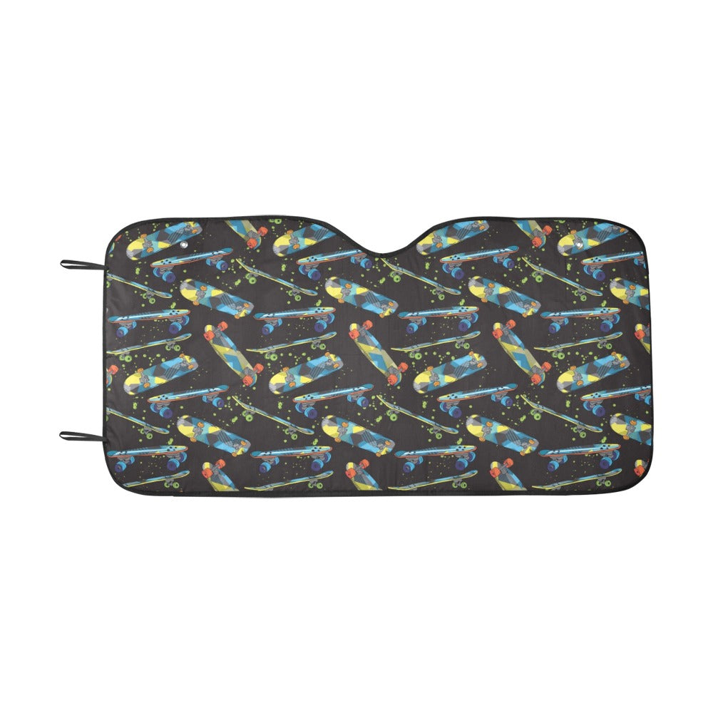 Skateboard Print Design LKS305 Car front Windshield Sun Shade