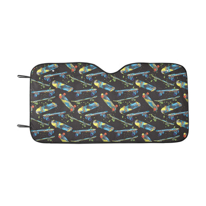 Skateboard Print Design LKS305 Car front Windshield Sun Shade