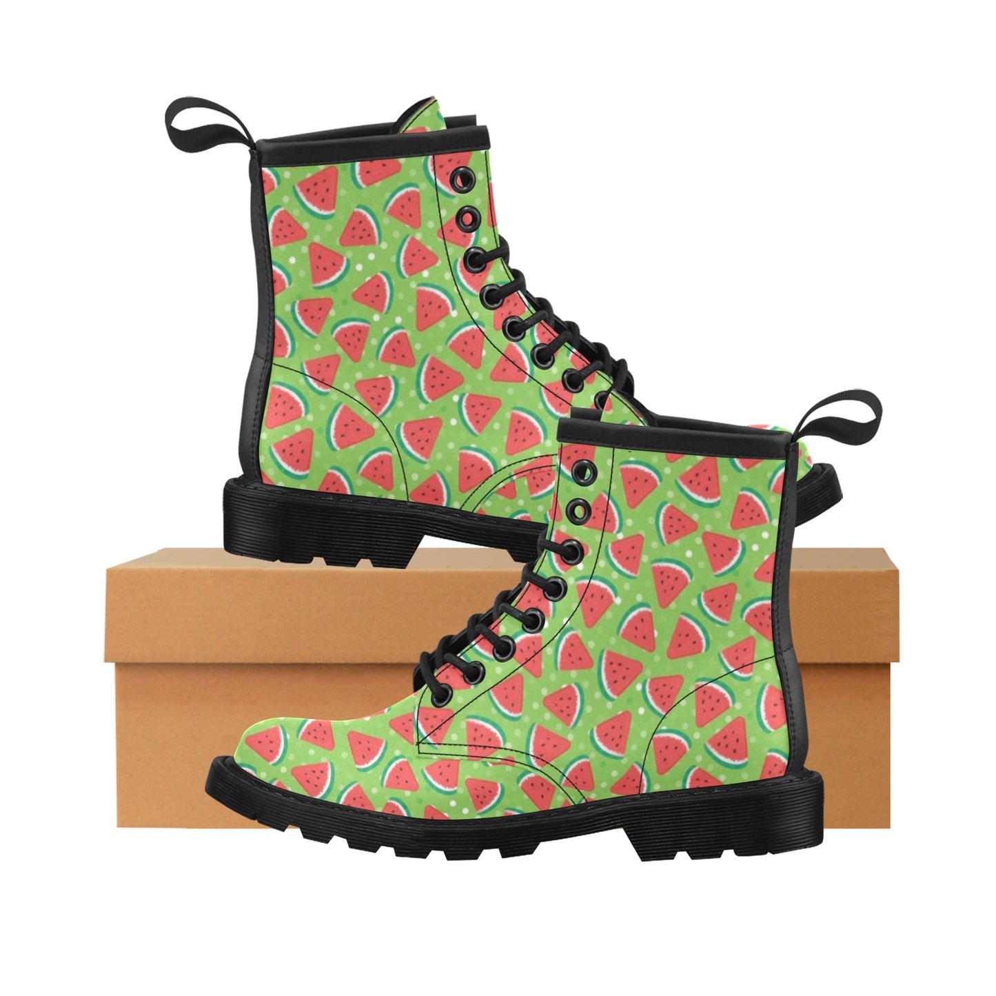 Watermelon Pattern Print Design WM05 Women's Boots