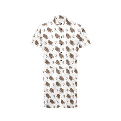 Aztec Wolf Pattern Print Design 02 Men's Romper