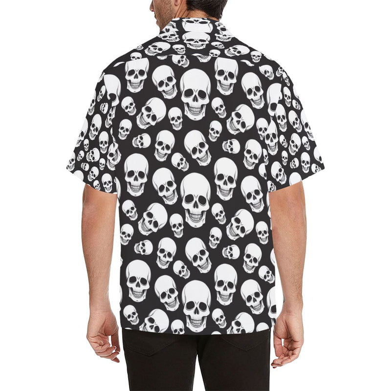 Skull Print Design LKS301 Men's Hawaiian Shirt