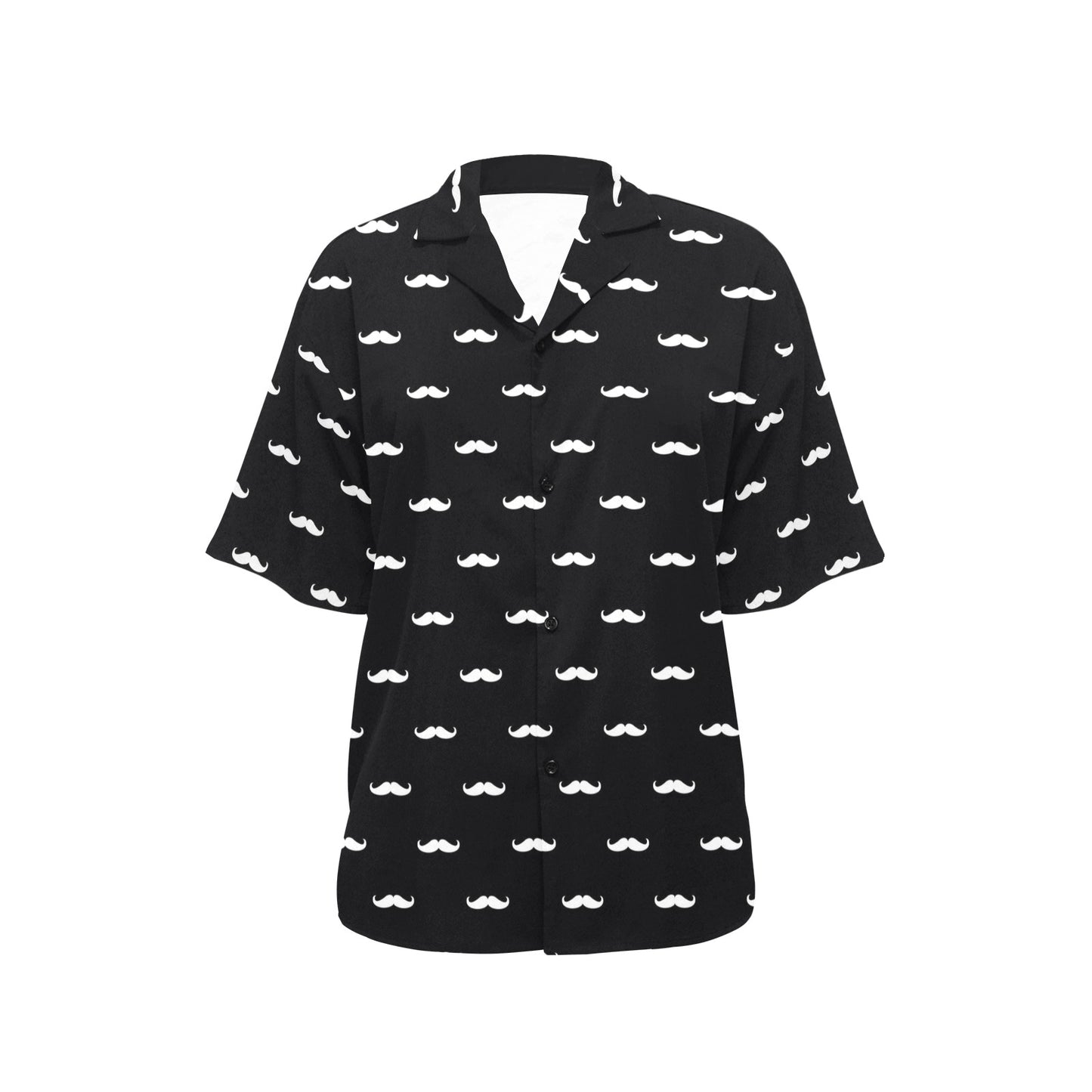 Mustache Pattern Print Design A04 Women's Hawaiian Shirt