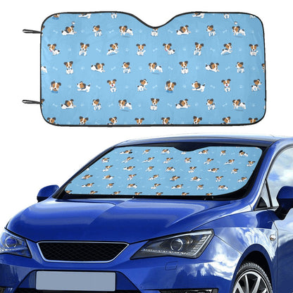 Russell Terriers Print Design LKS3010 Car front Windshield Sun Shade