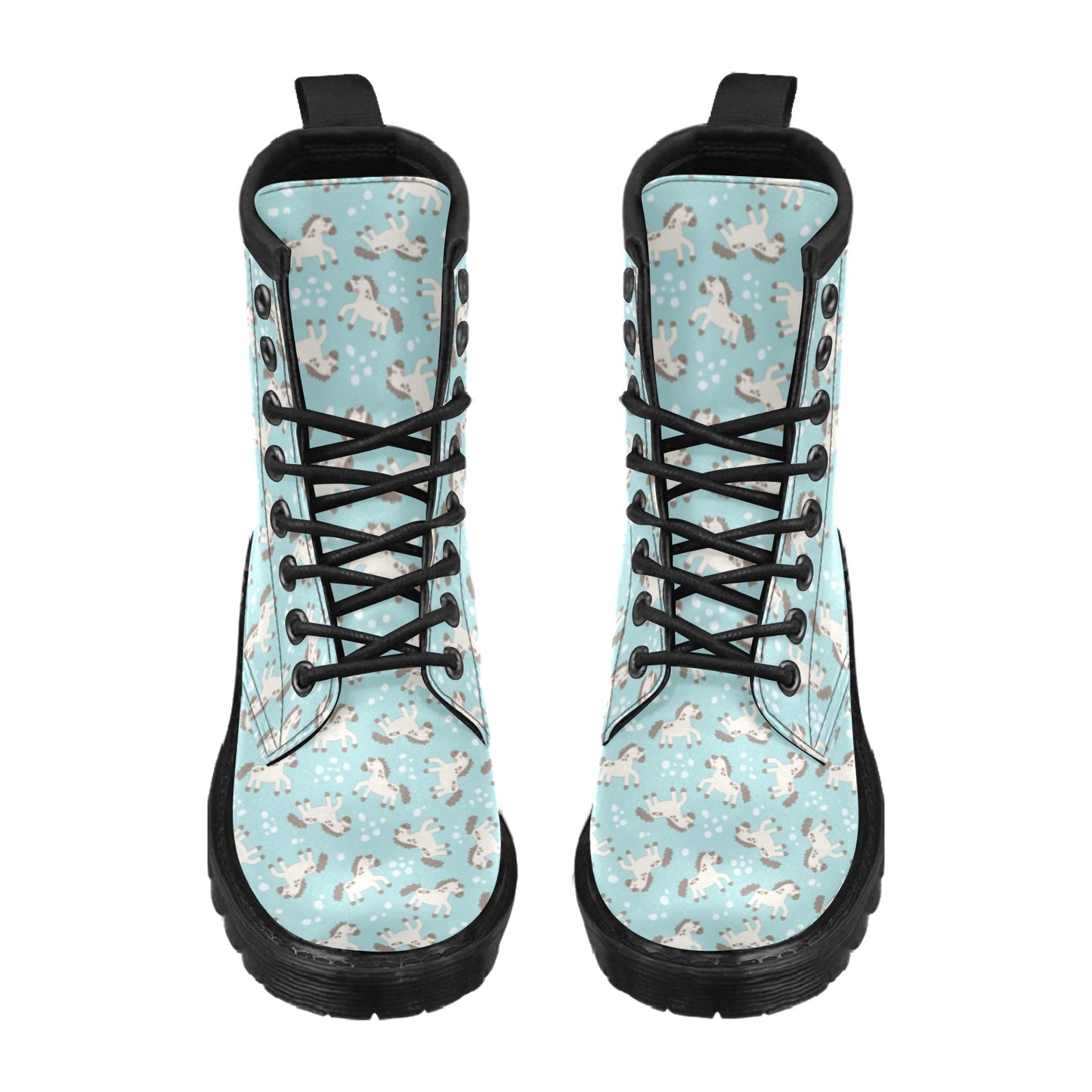 Horse Cute Print Design LKS306 Women's Boots