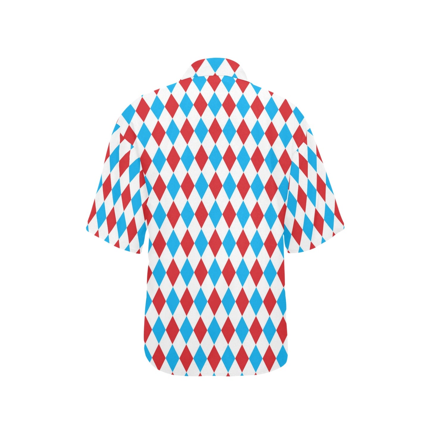 Harlequin Print Design LKS402 Women's Hawaiian Shirt