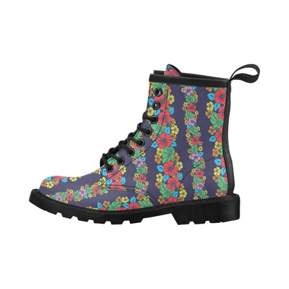 Hawaiian Themed Pattern Print Design H03 Women's Boots