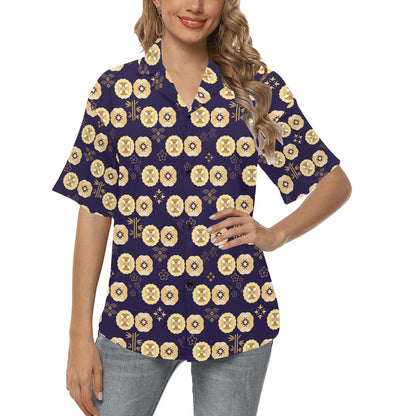 Sakura Print Design LKS303 Women's Hawaiian Shirt