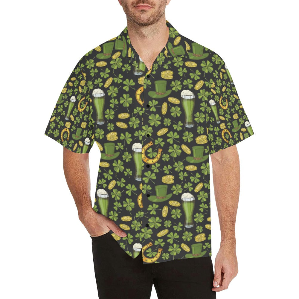 St Patricks Day Print Design LKS307 Men's Hawaiian Shirt