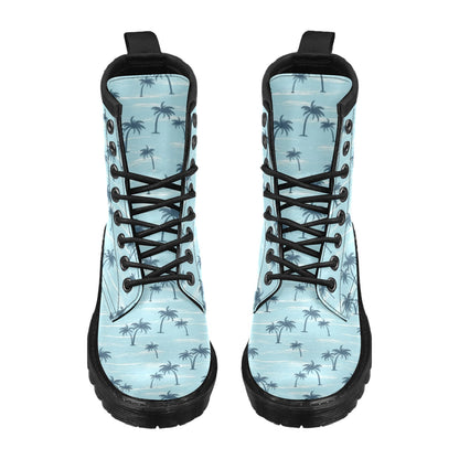 Palm Tree Pattern Print Design PT04 Women's Boots