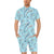 Dolphin Print Pattern Men's Romper