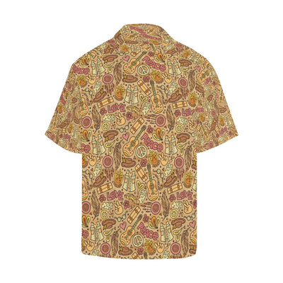 Hippie Print Design LKS305 Men's Hawaiian Shirt