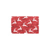 Reindeer Red Pattern Print Design 01 Kitchen Mat