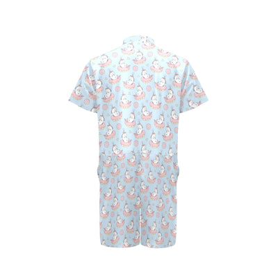 Unicorn Print Design LKS303 Men's Romper