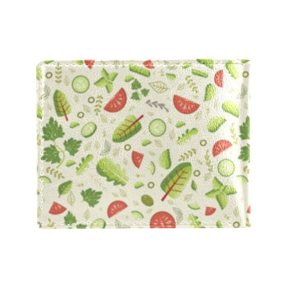 Salad Vegetable Print Design LKS302 Men's ID Card Wallet