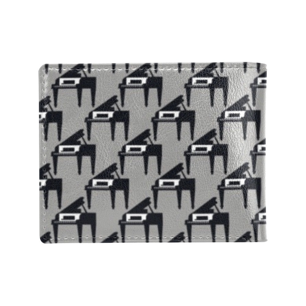 Piano Print Design LKS404 Men's ID Card Wallet