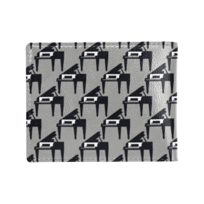 Piano Print Design LKS404 Men's ID Card Wallet