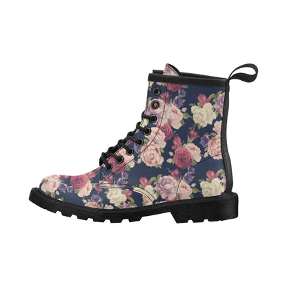 Peony Pattern Print Design PE03 Women's Boots