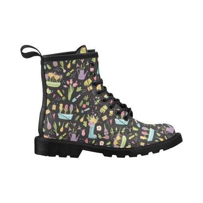 Gardening Pattern Print Design G03 Women's Boots
