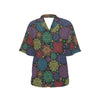 Chakra Mandala Print Pattern Women's Hawaiian Shirt