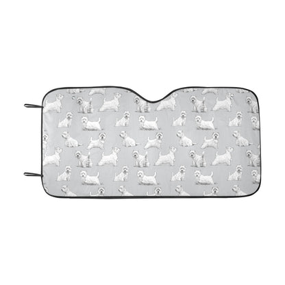 Scottish Terriers Print Design LKS3011 Car front Windshield Sun Shade