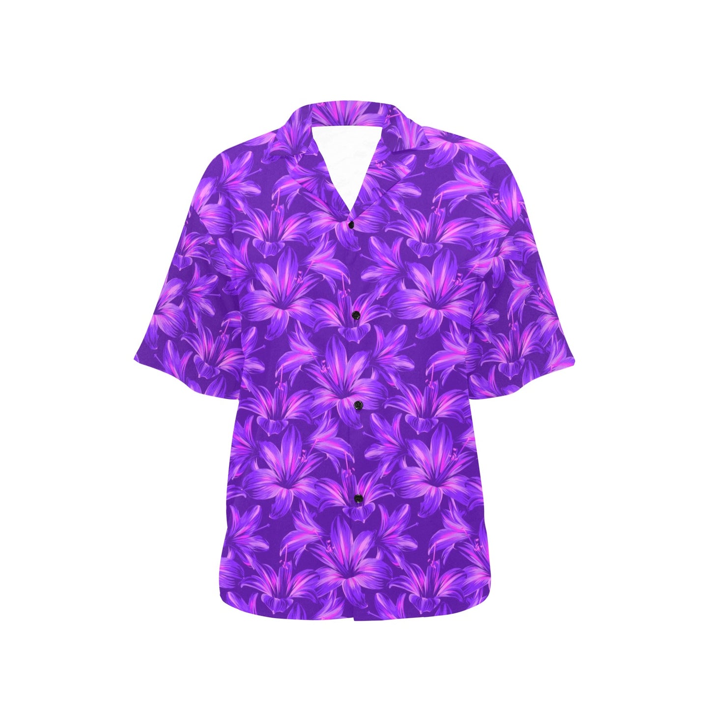 Amaryllis Pattern Print Design AL03 Women's Hawaiian Shirt