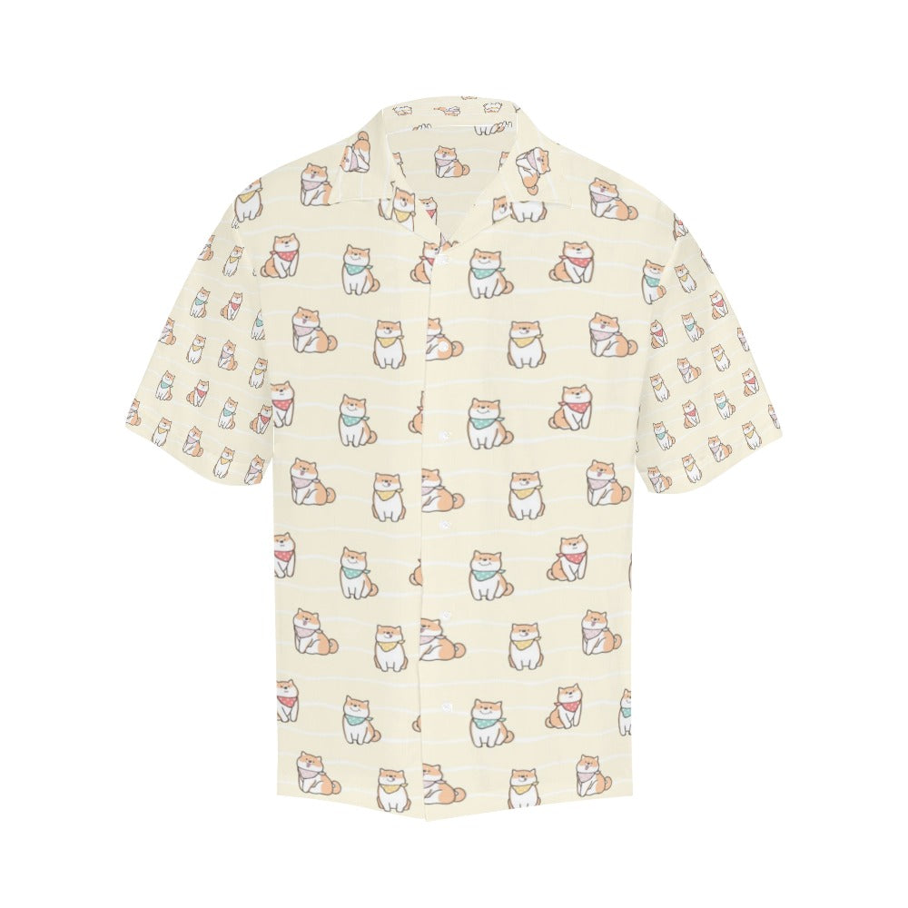 Shiba Inu Print Design LKS306 Men's Hawaiian Shirt