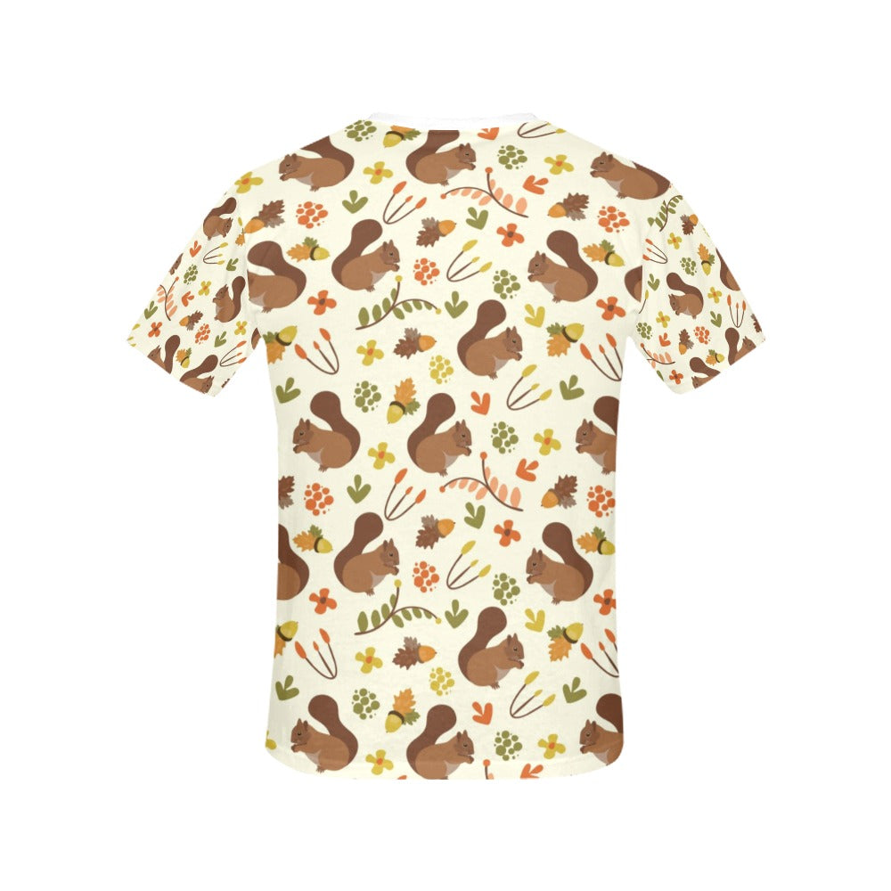 Squirrel Print Design LKS3010 Women's  T-shirt