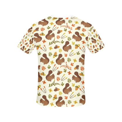 Squirrel Print Design LKS3010 Women's  T-shirt
