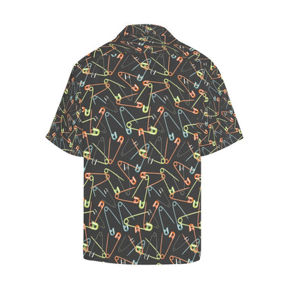 Safety Pin Print Design LKS301 Men's Hawaiian Shirt