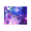 Galaxy Night Stardust Space Print Men's ID Card Wallet