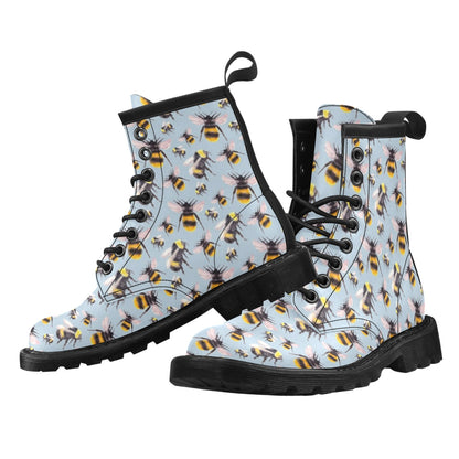 Bee Pattern Print Design BEE08 Women's Boots