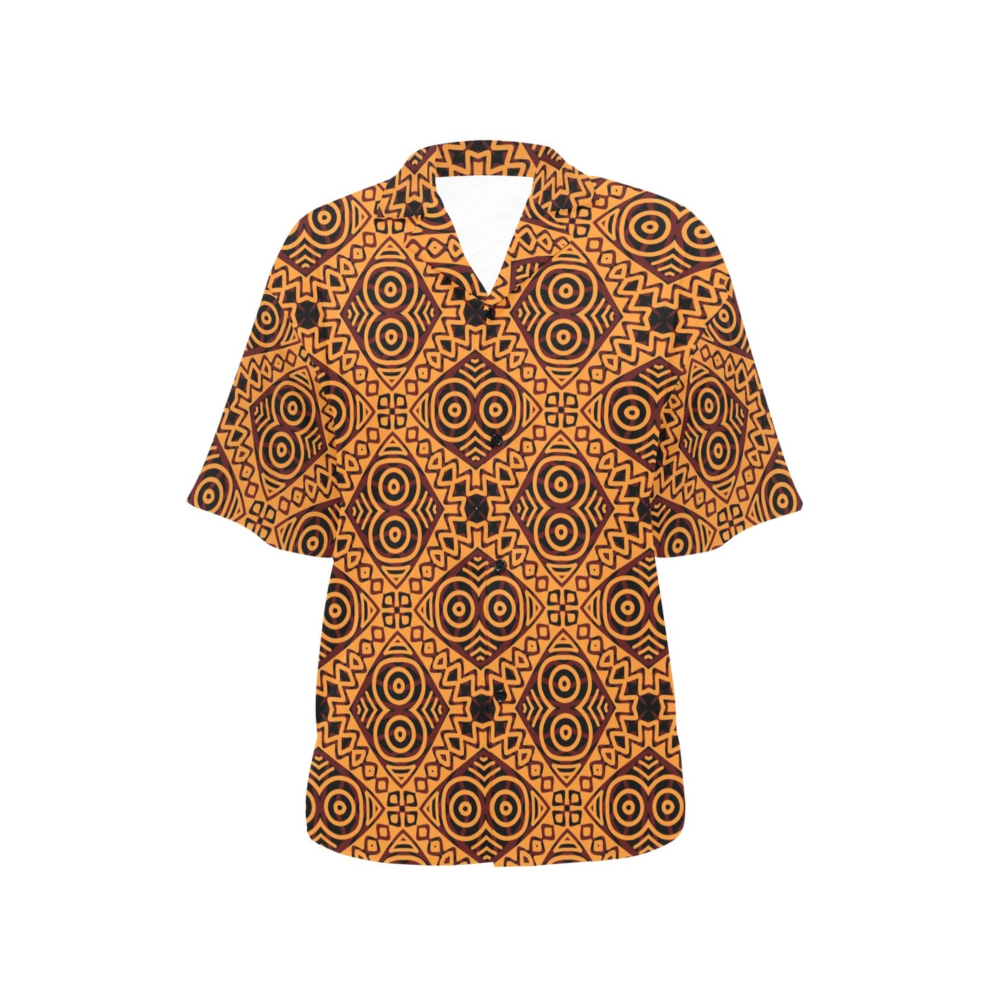African Pattern Print Design 05 Women's Hawaiian Shirt