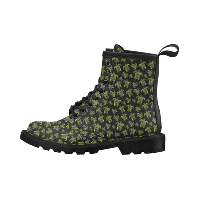 Green Tribal Turtle Polynesian Themed Women's Boots