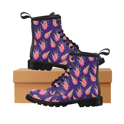Dragonfruit Pattern Print Design DF02 Women's Boots