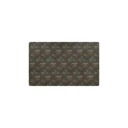Skull Camo Style Print Design LKS308 Kitchen Mat