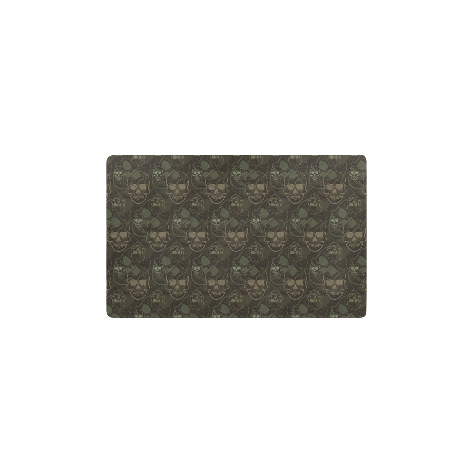 Skull Camo Style Print Design LKS308 Kitchen Mat