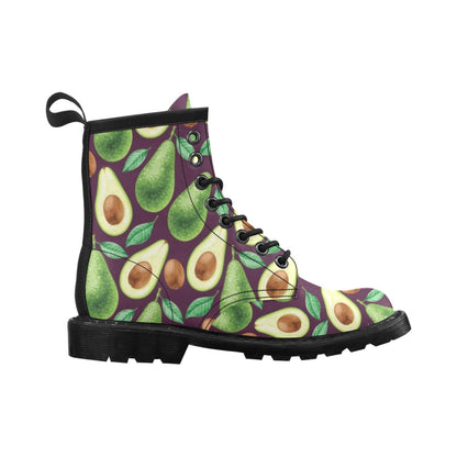 Avocado Pattern Print Design AC08 Women's Boots