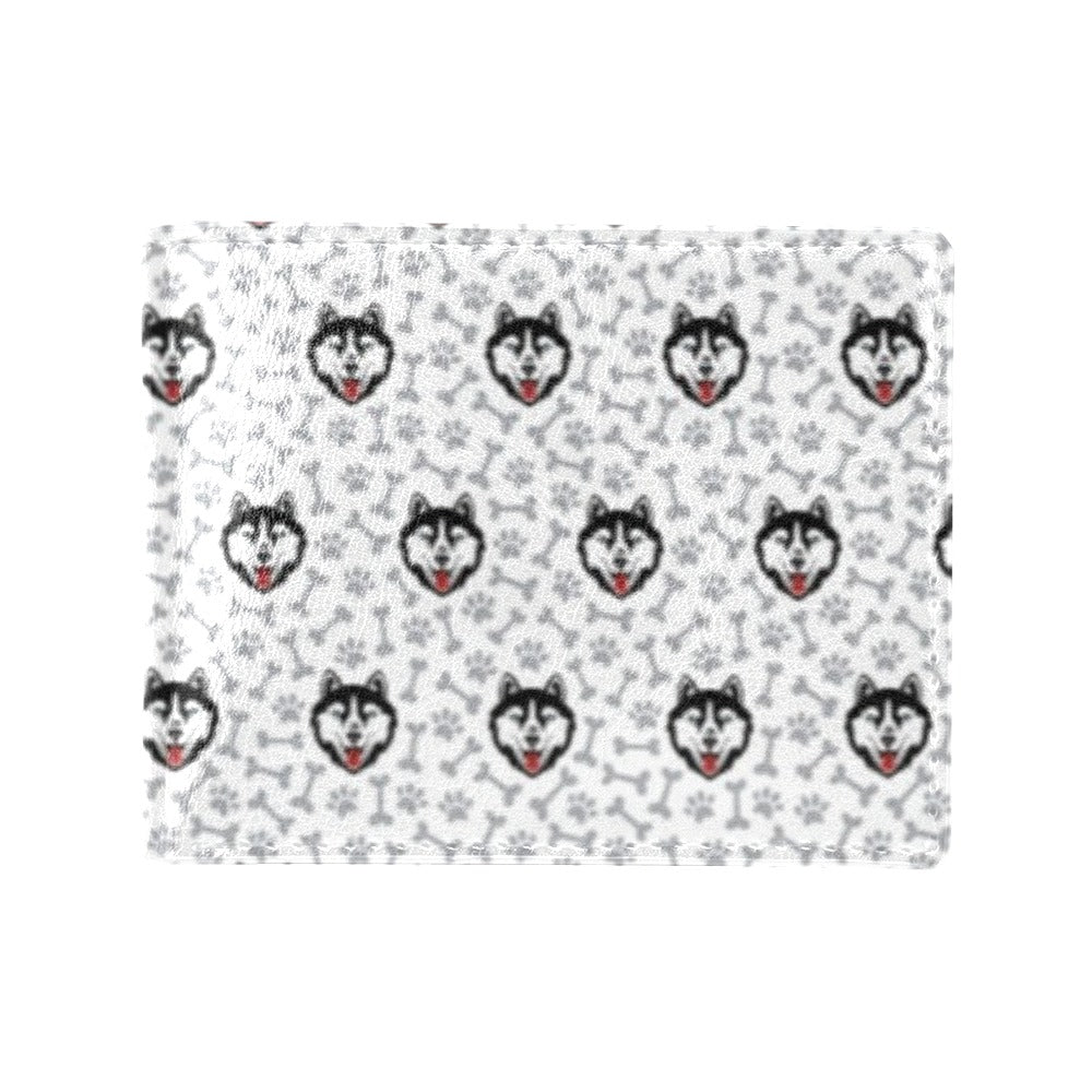 Siberian Huskies Print Design LKS305 Men's ID Card Wallet